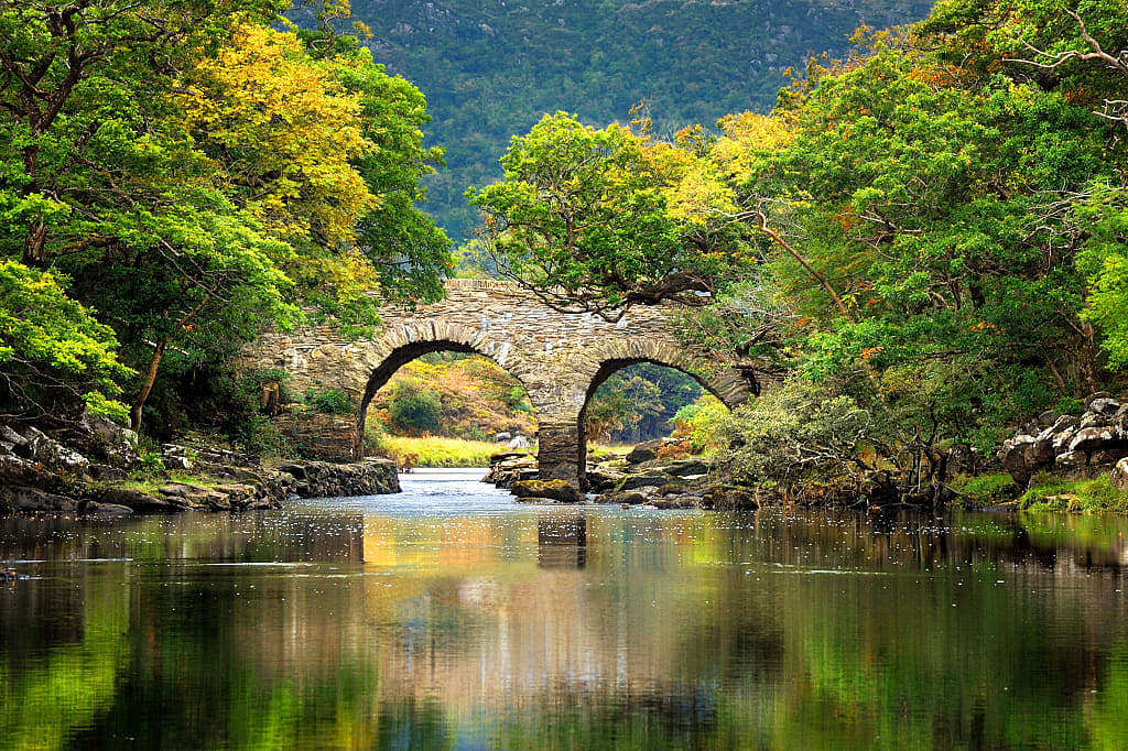 Ancient Old Weir Bridge ,Killarney National Park,County Kerry, Ireland