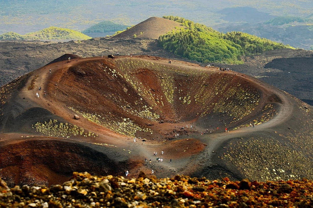 Volcanic landscape in Mount Etna, Italy