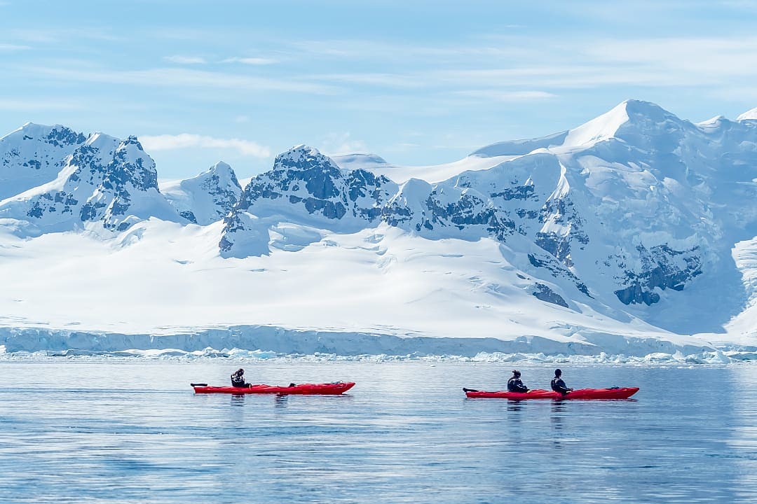 Kayaking in Antarctica 