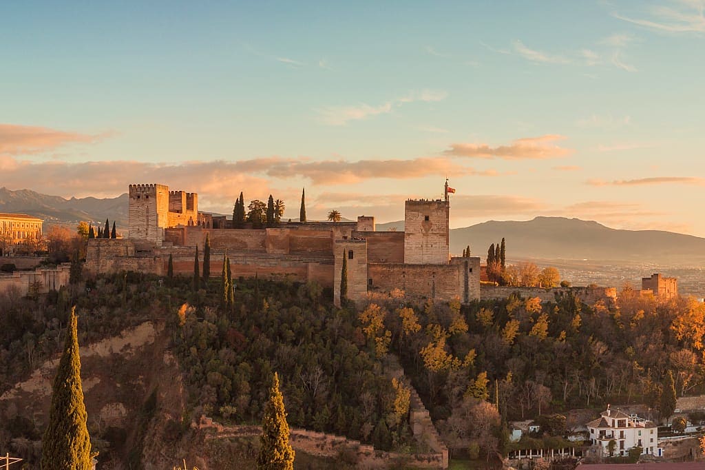 The Alhambra in Granada, Spain.