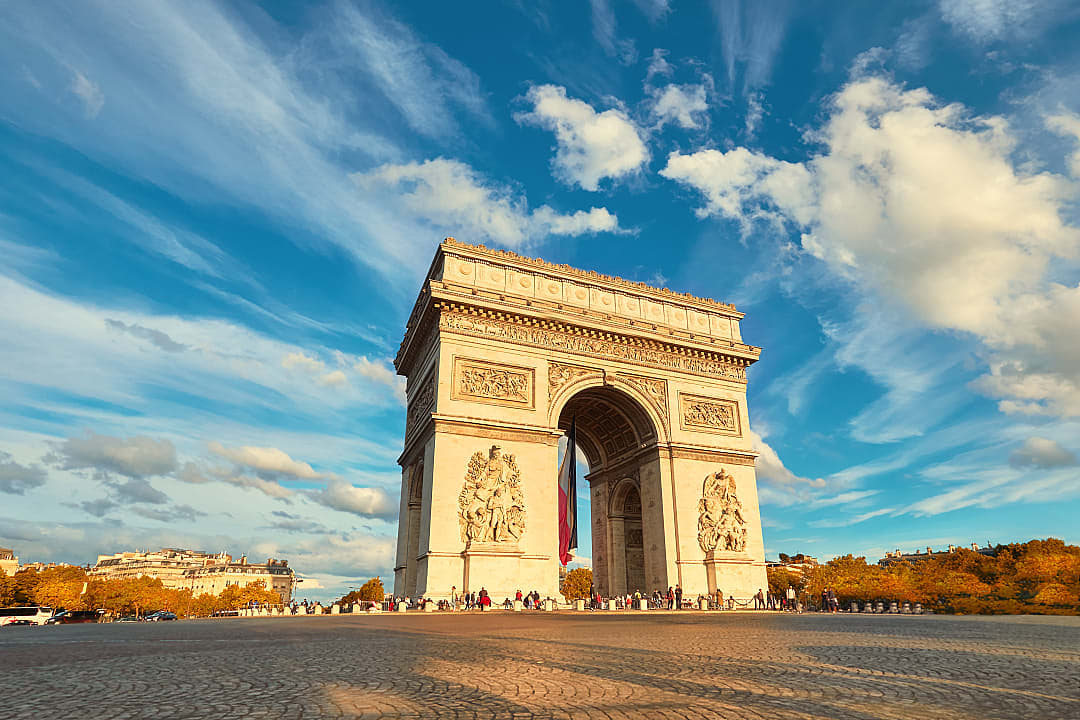 The Arc de Triomphe, Paris, France
