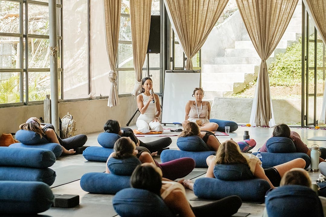 "Prose, Poetry and Poses Yoga with Spoken Word" workshop session