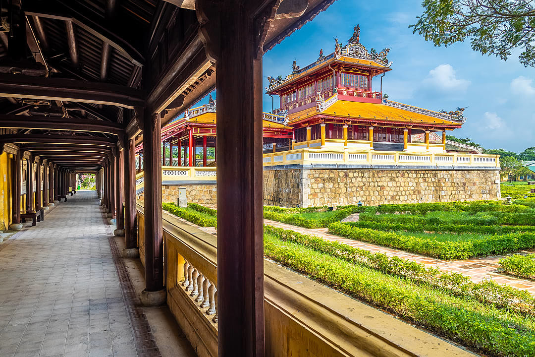 Imperial City Citadel in Hue, Vietnam.