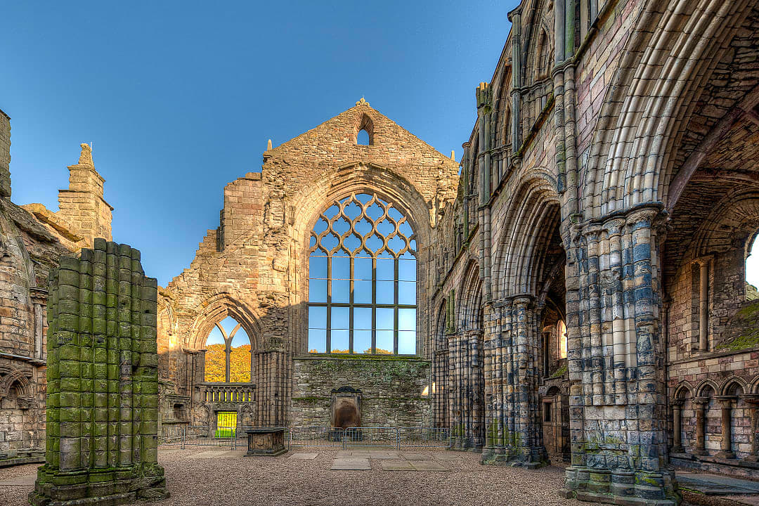 The Palace of Holyrood House interior in Scotland