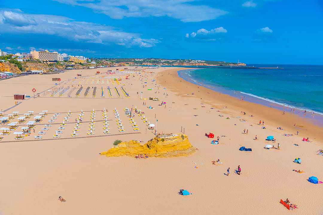 Praia da Rocha in Portimão, Portugal