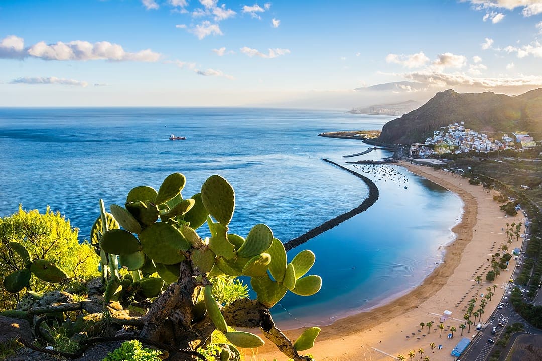 Las Teresitas beach in Tenerife Province in Spain
