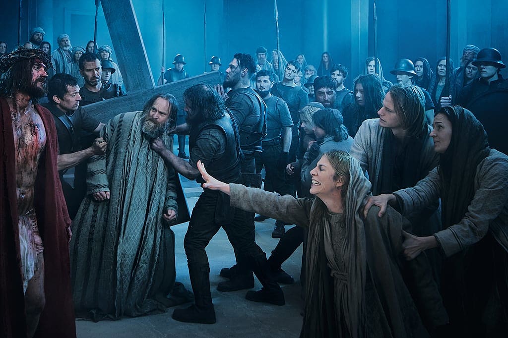 Way of the Cross scene during the The Passion Play in Oberammergau, Germany