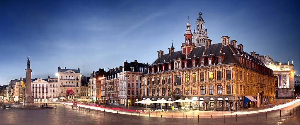 The main square in Lille, France