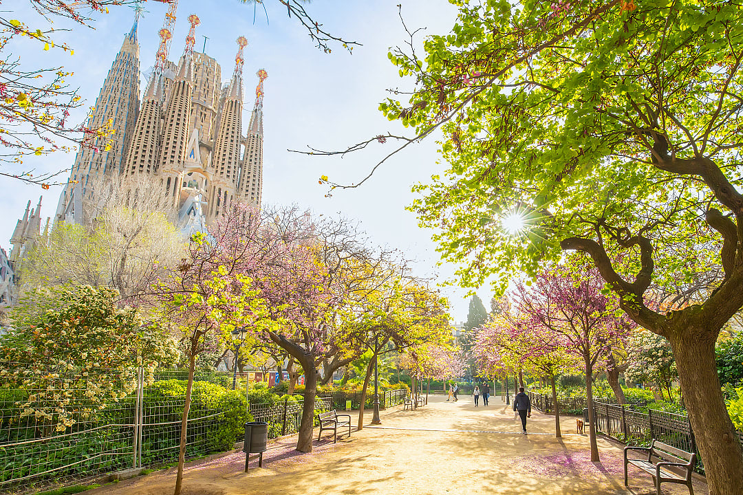 Gaudí’s La Sagrada Familia in Barcelona, Spain