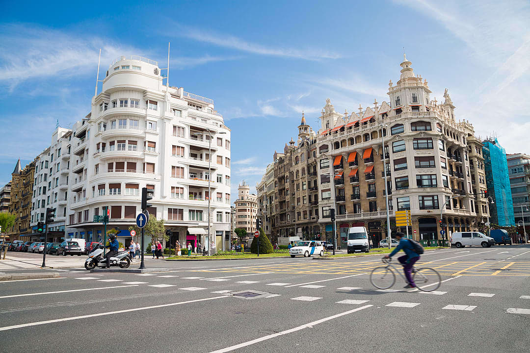 Gros district in San Sebastian, Spain