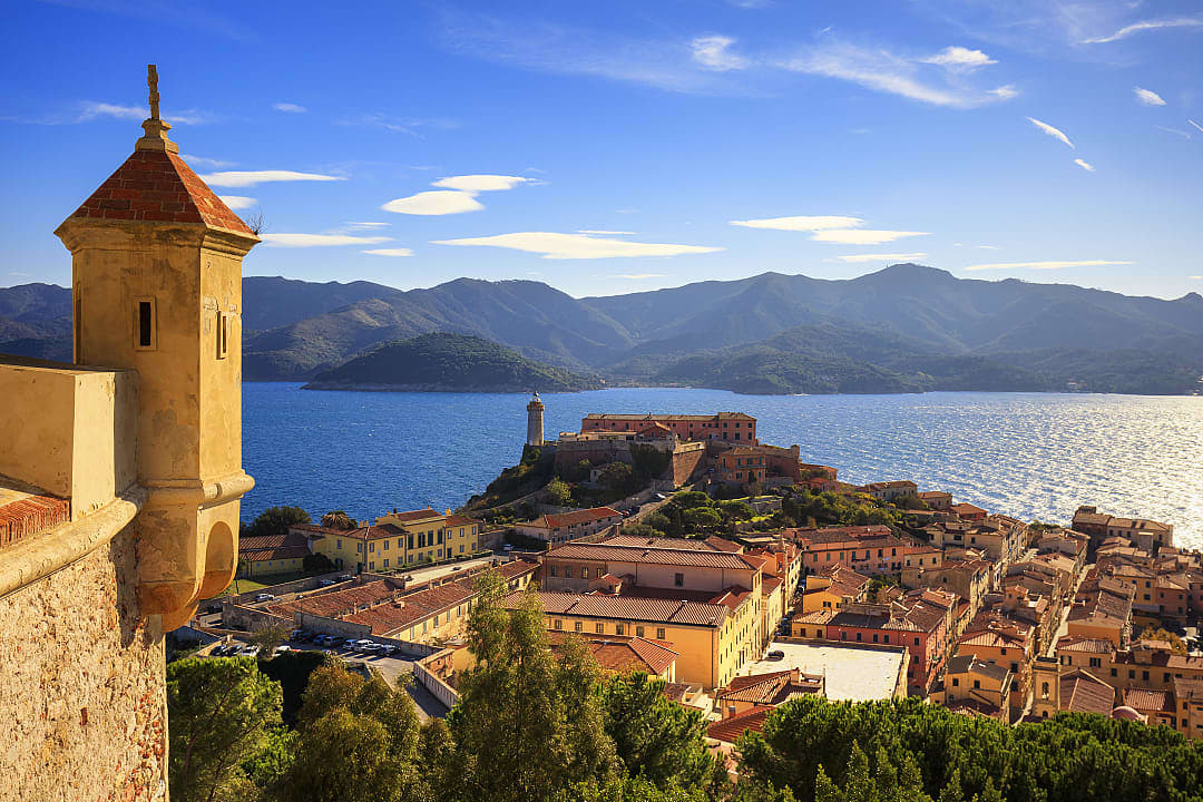 Portoferraio on Elba island, Italy