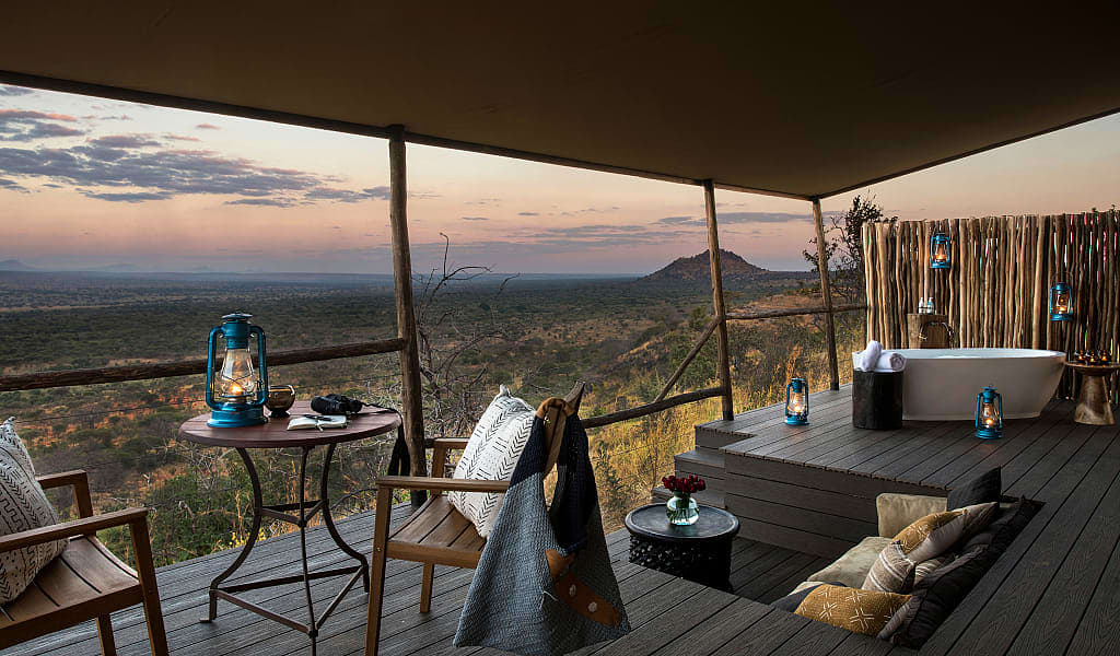 The view from a tented suite at Lemala Mpingo Ridge Lodge in Tarangire National Park. Photo courtesy of Lemala