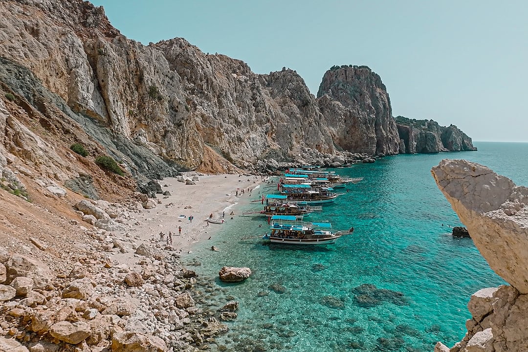 Suluada beach in Adrasan, Turkey.