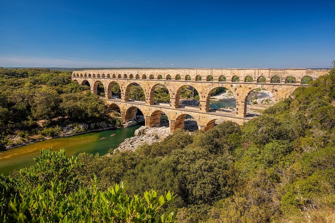 Pont du Gard aqueduct in Provence, France