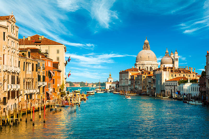 The Grand Canal in Venice.