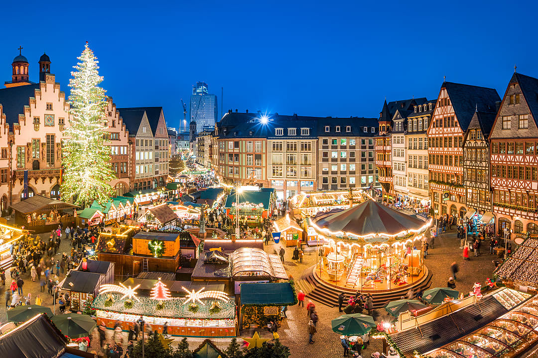 Christmas market in Frankfurt, Germany