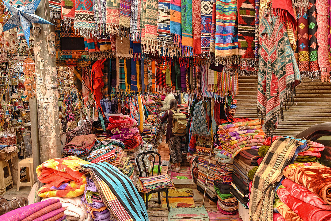 Marketplace in New Delhi, India