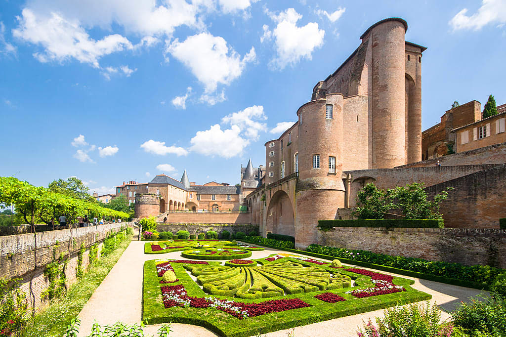 Palais de la Berbie and gardens in Albi, France
