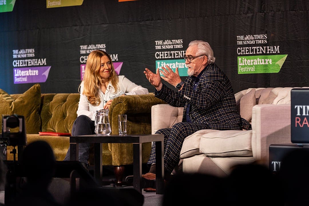 Brian Cox speaking at the Cheltenham Literature Festival