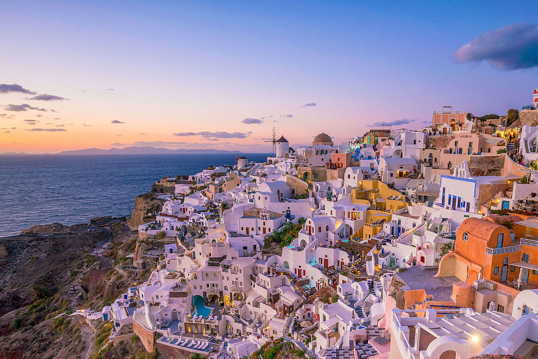Oai village on Santorini, Greece