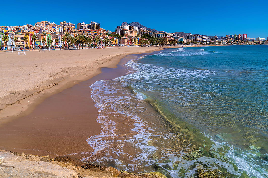 Beach in Villajoyosa, Alicante