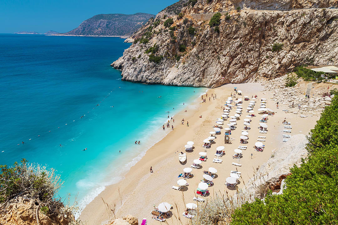 Kaputaş Beach on the Lycian Coast in Turkey