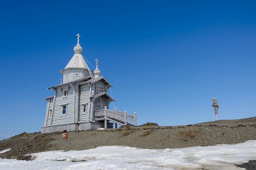 Trinity Church on King George Island, Antarctica