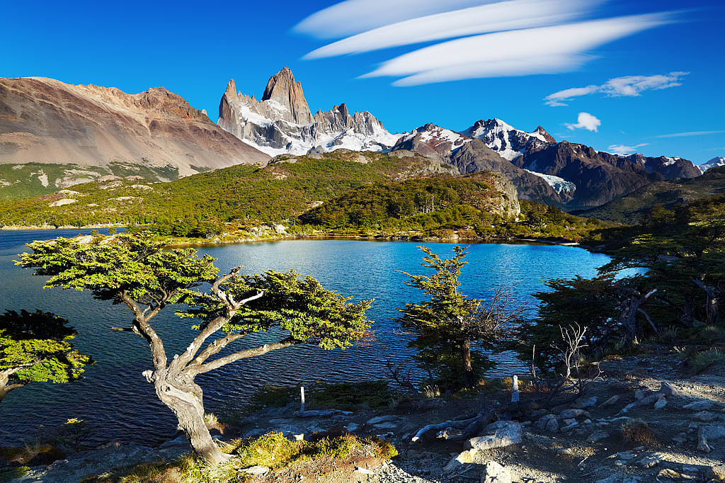 Mt Fitz Roy in Los Glaciares National Park, Patagonia, Argentina