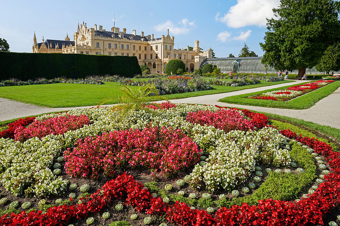 Lednice-Valtice Castle and Gardens in Lednice, Czech Republic