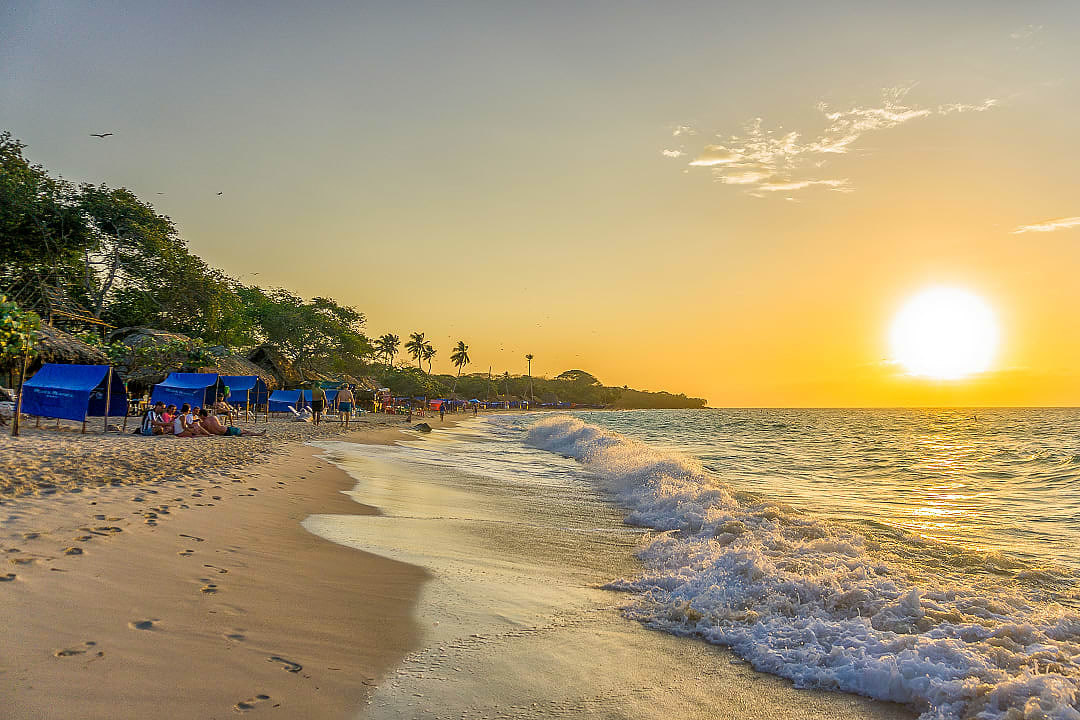 Playa Blanca on Isla Baru, Colombia
