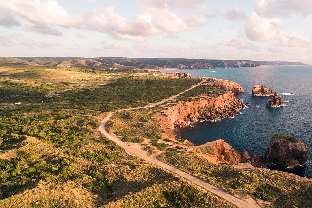 Scenic view of The Fishermen's Trail, Rota Vincentina, Portugal.