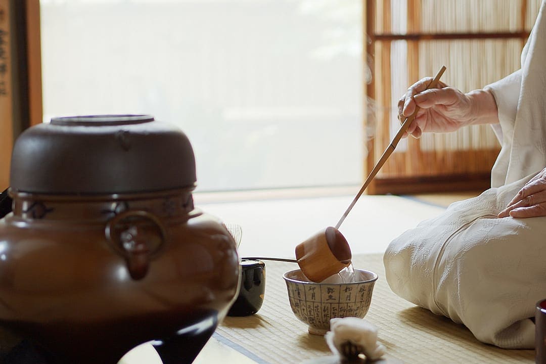 Tea ceremony in Tokyo, Japan.