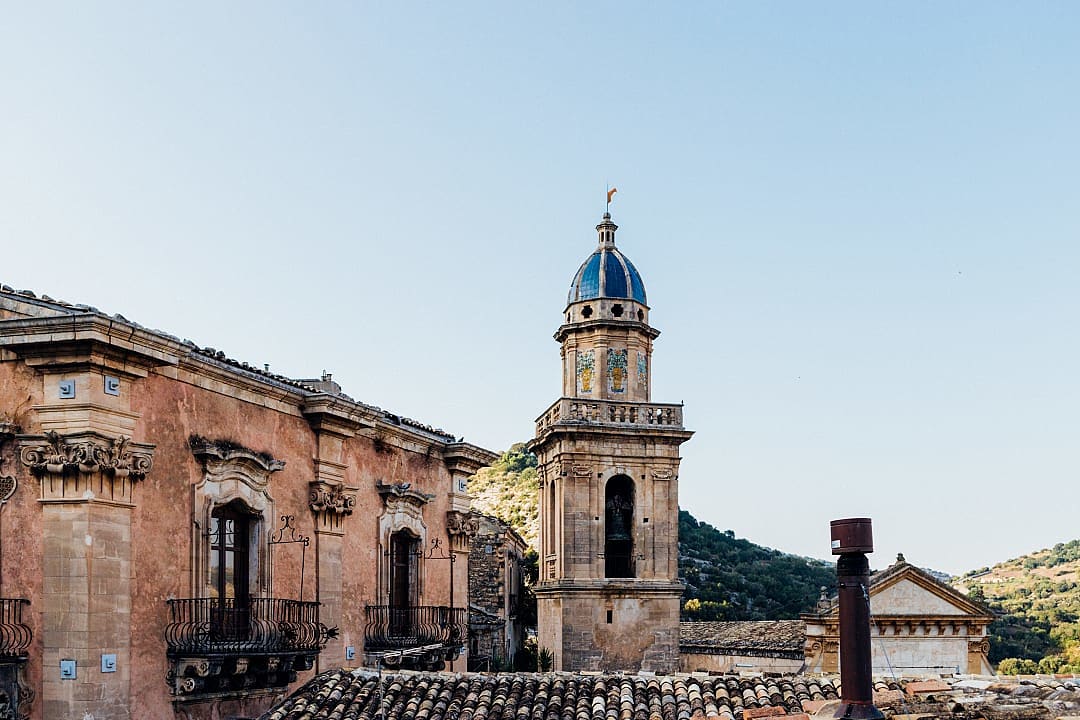 The Church of Santa Maria in the old Baroque town of Ragusa, Italy.