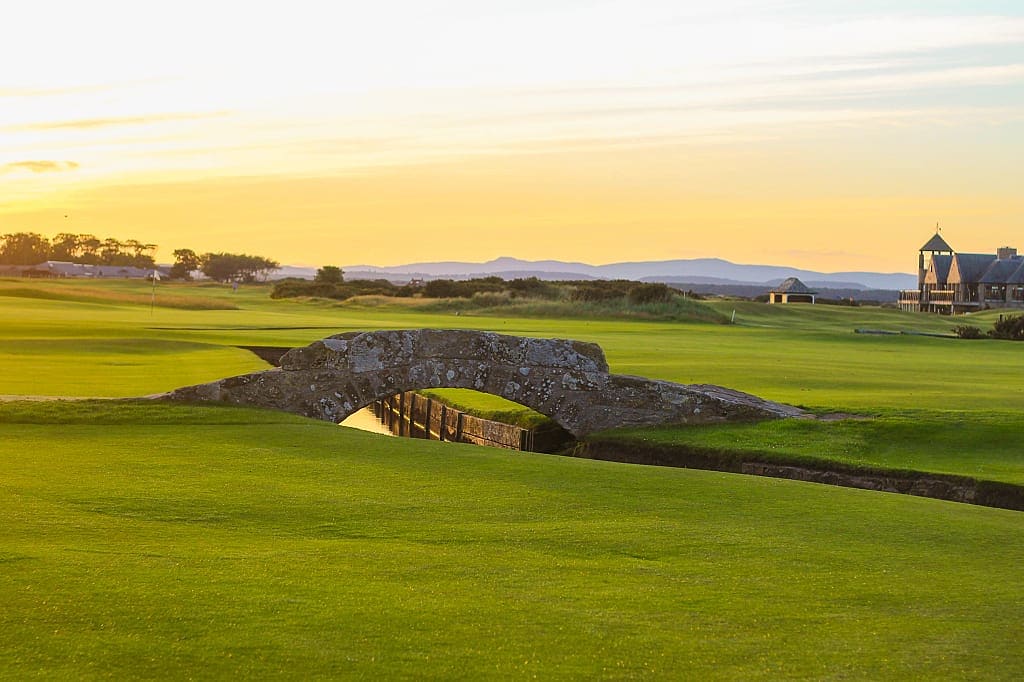 Swilken Bridge at St Andrews Links in Scotland