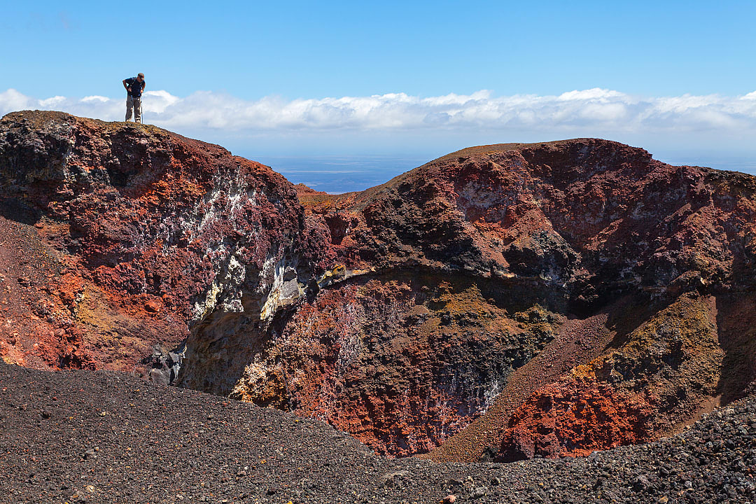 Sierra Negra volcano, Isabela Island in the Galapagos