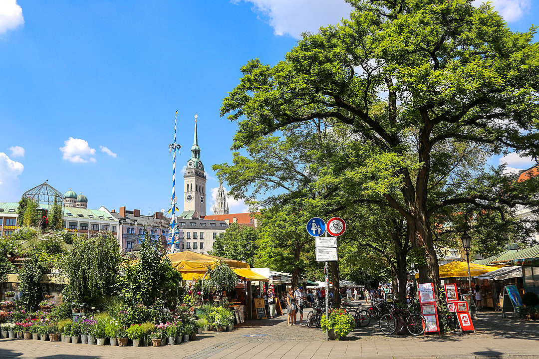 Viktualienmarkt in Munich, Germany