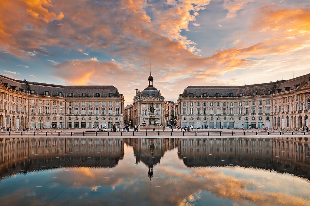 Place de la Bourse in Bordeaux, France