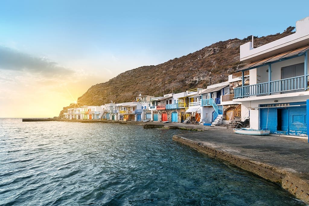 Klima, fishing village in Milos, Greece