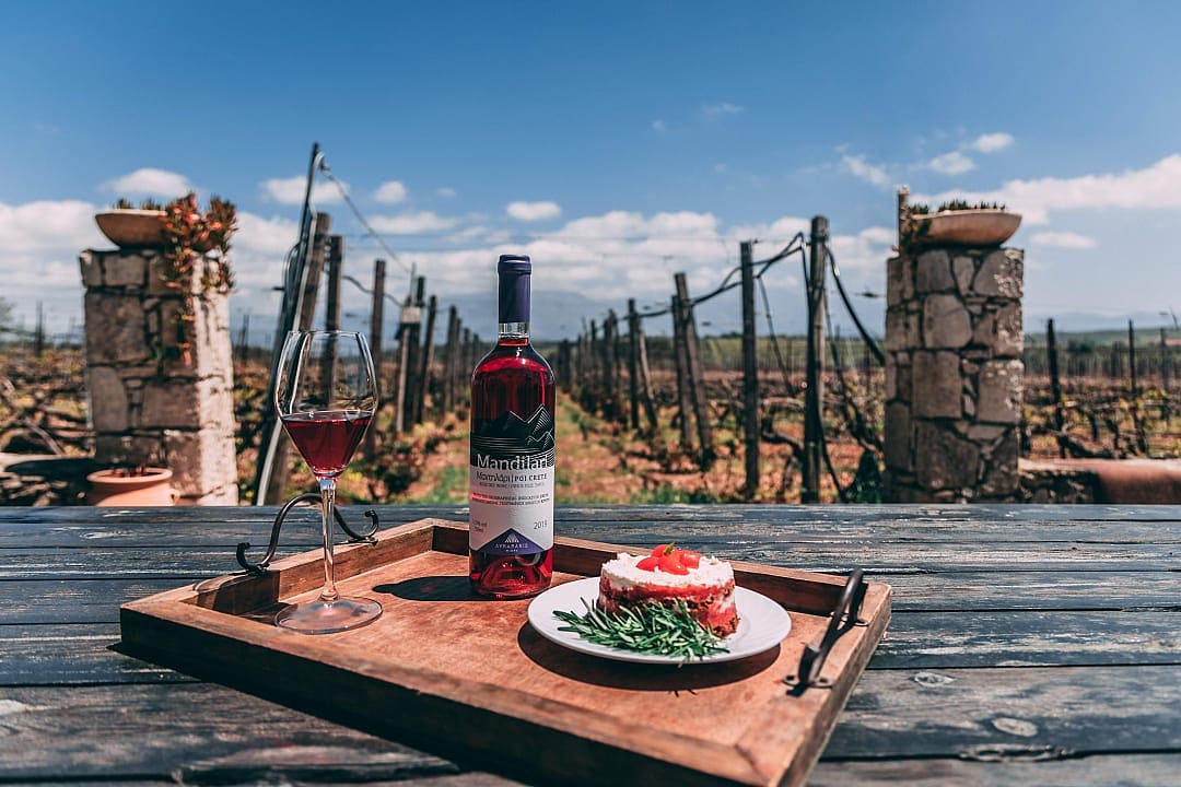 Vineyards in Crete, Greece