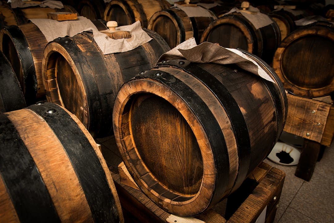 Balsamic vinegar barrels