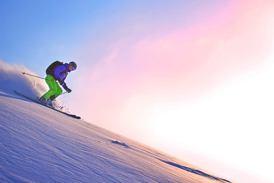 Skiier in Zell Am See, Austria 