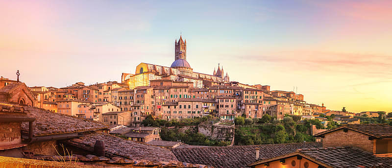 City view of Siena.