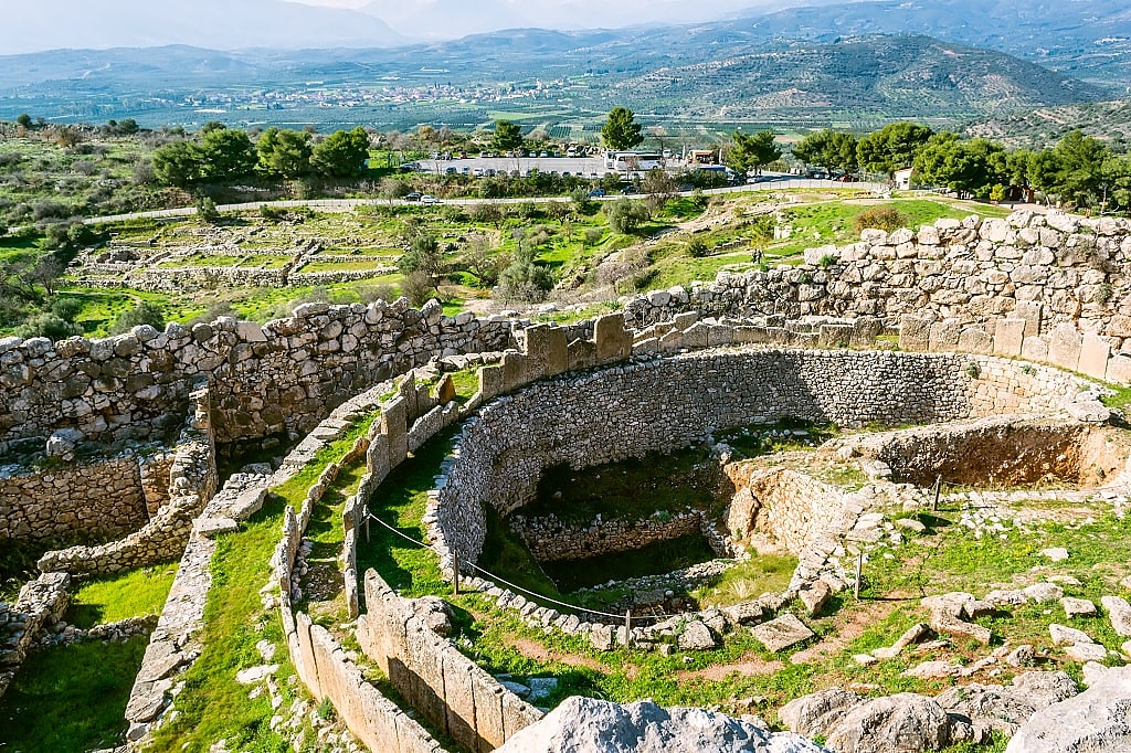 Archaeological ruins of Ancient Mycenae in Greece