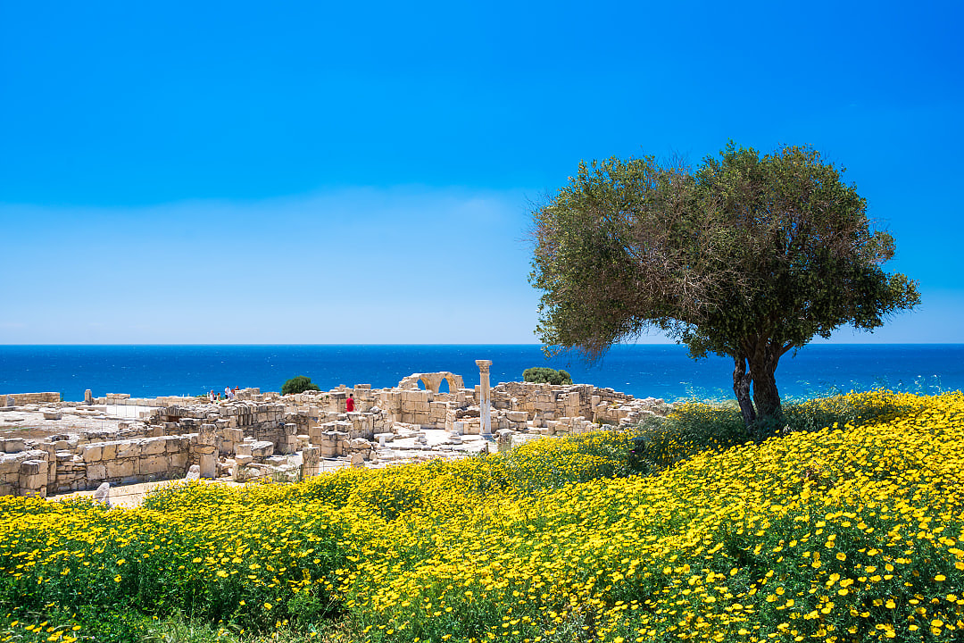 Achilles' house ruins in Lemosos, Greece