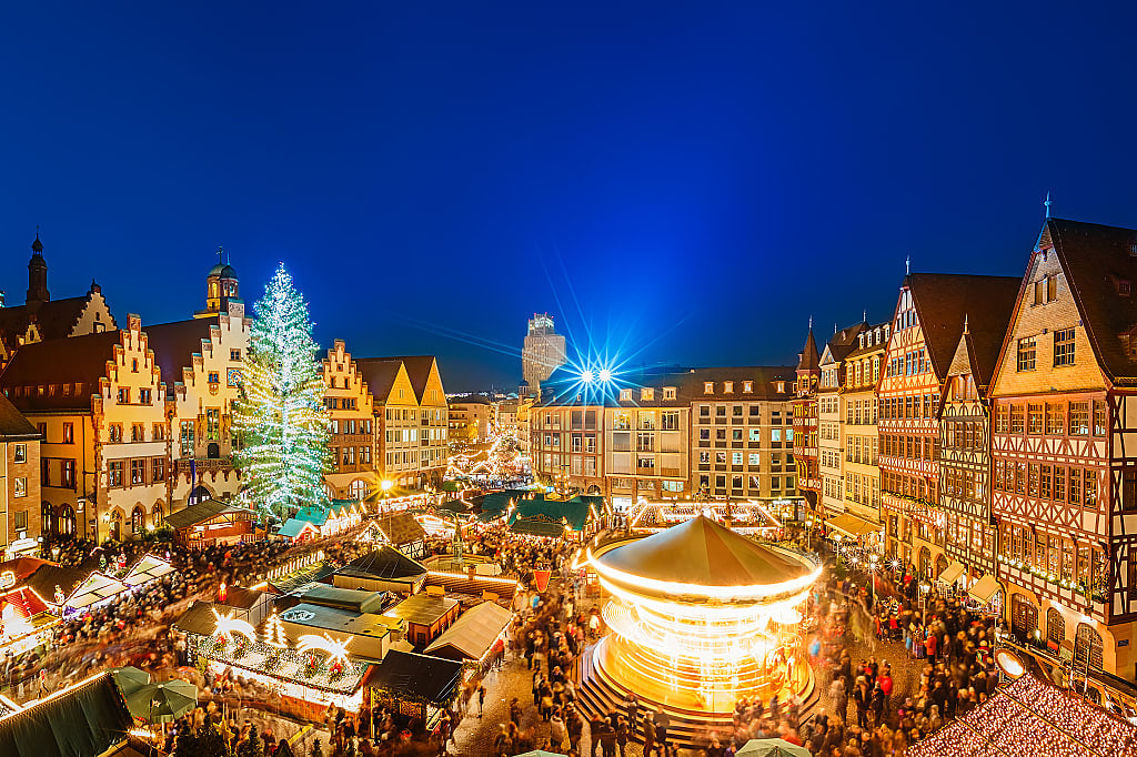 Christmas market in Frankfurt, Germany