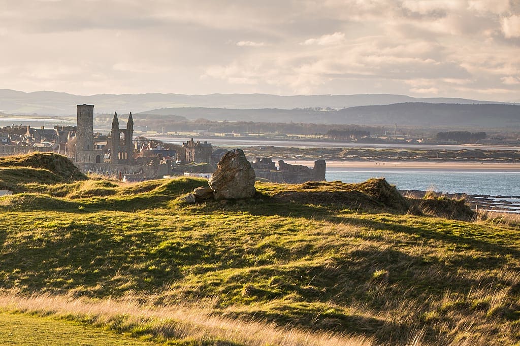 St Andrew's coast in Scotland