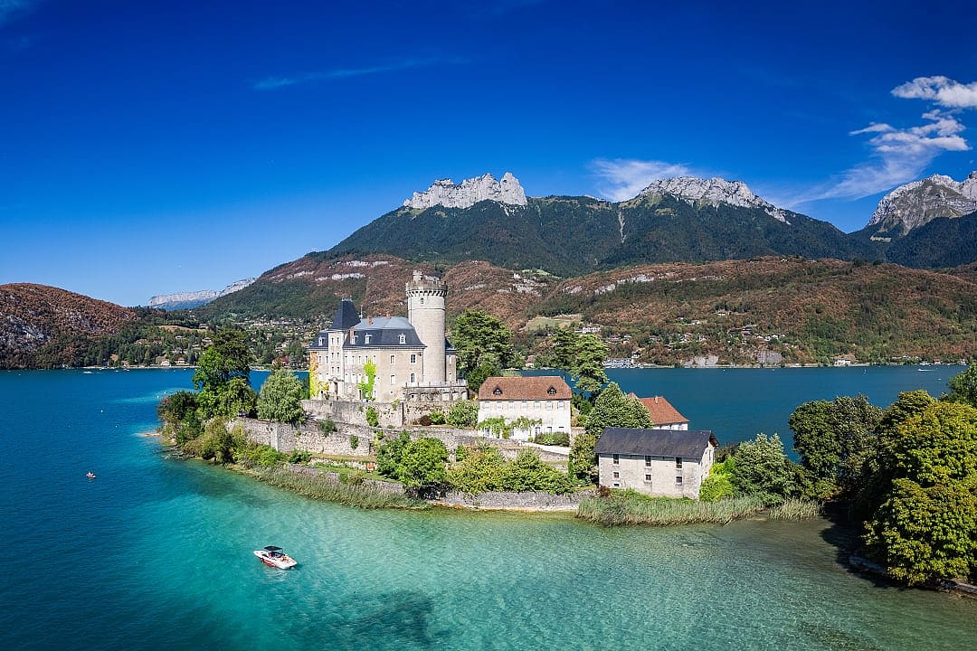 Château de Duingt on Lake Annecy, France