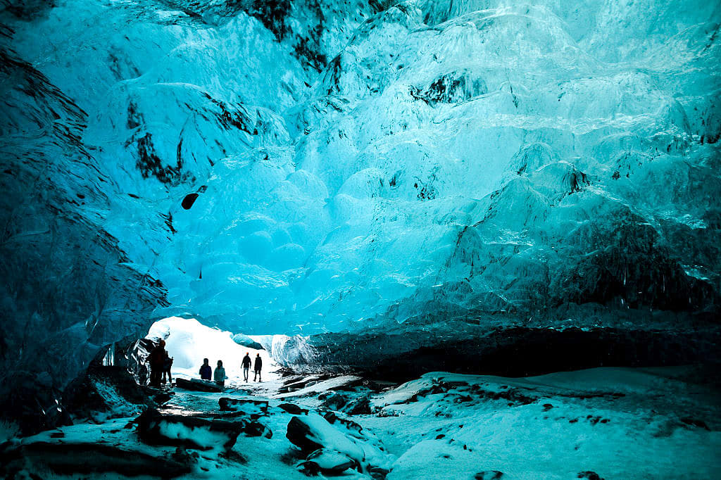 Ice cave in Vatnajokull Natitonal Park