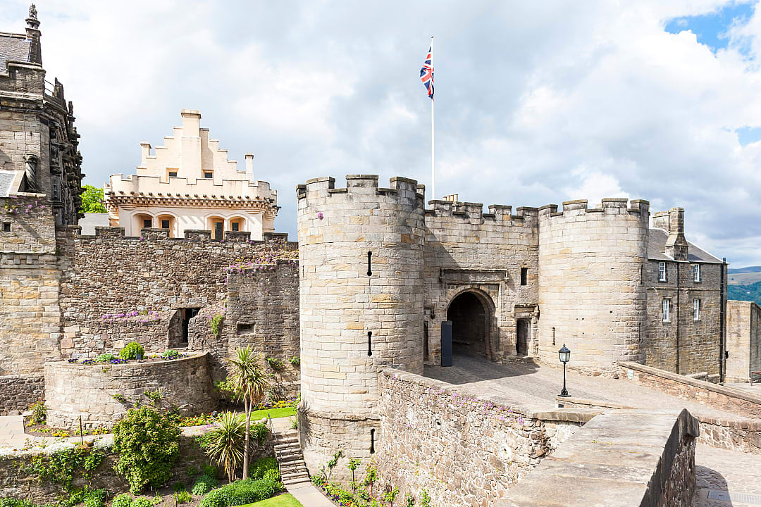 Stirling Castle entrance in Scotland