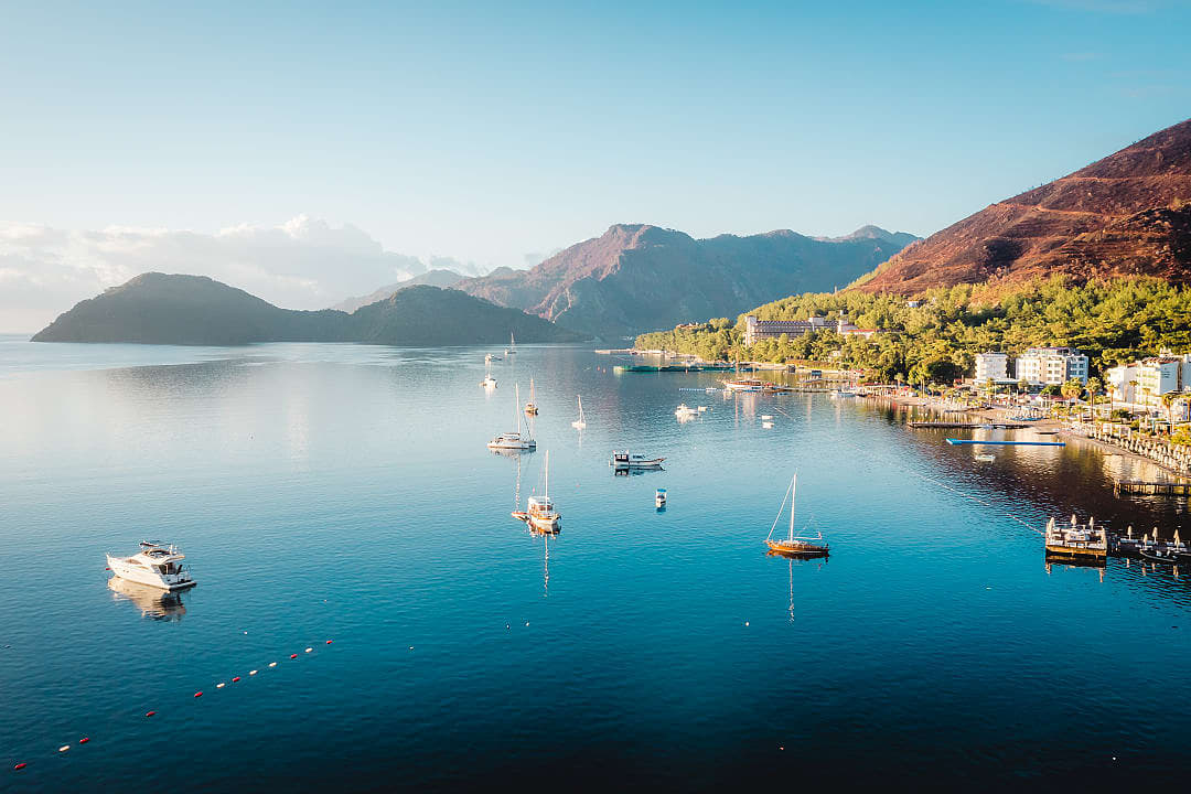Bay of Marmaris in Turkey. 